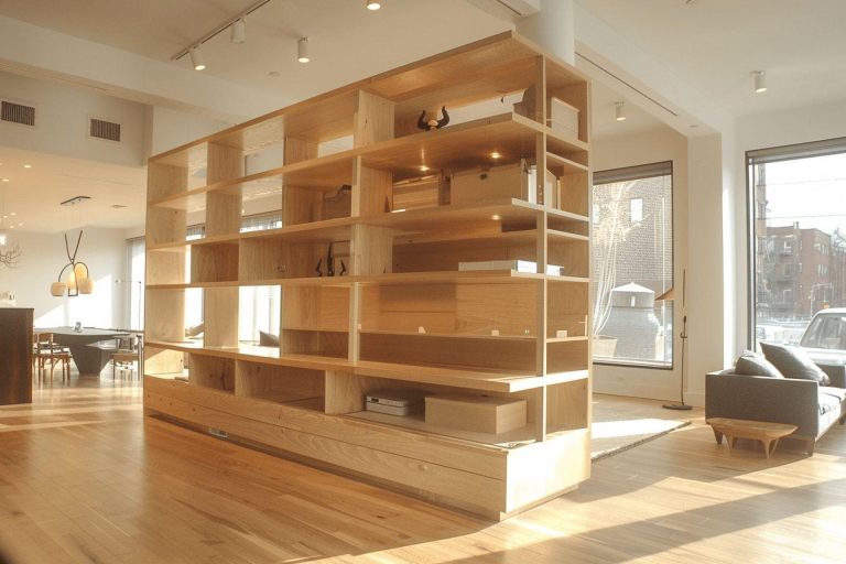 Mur de rangement salon design : Optimisez l&rsquo;espace